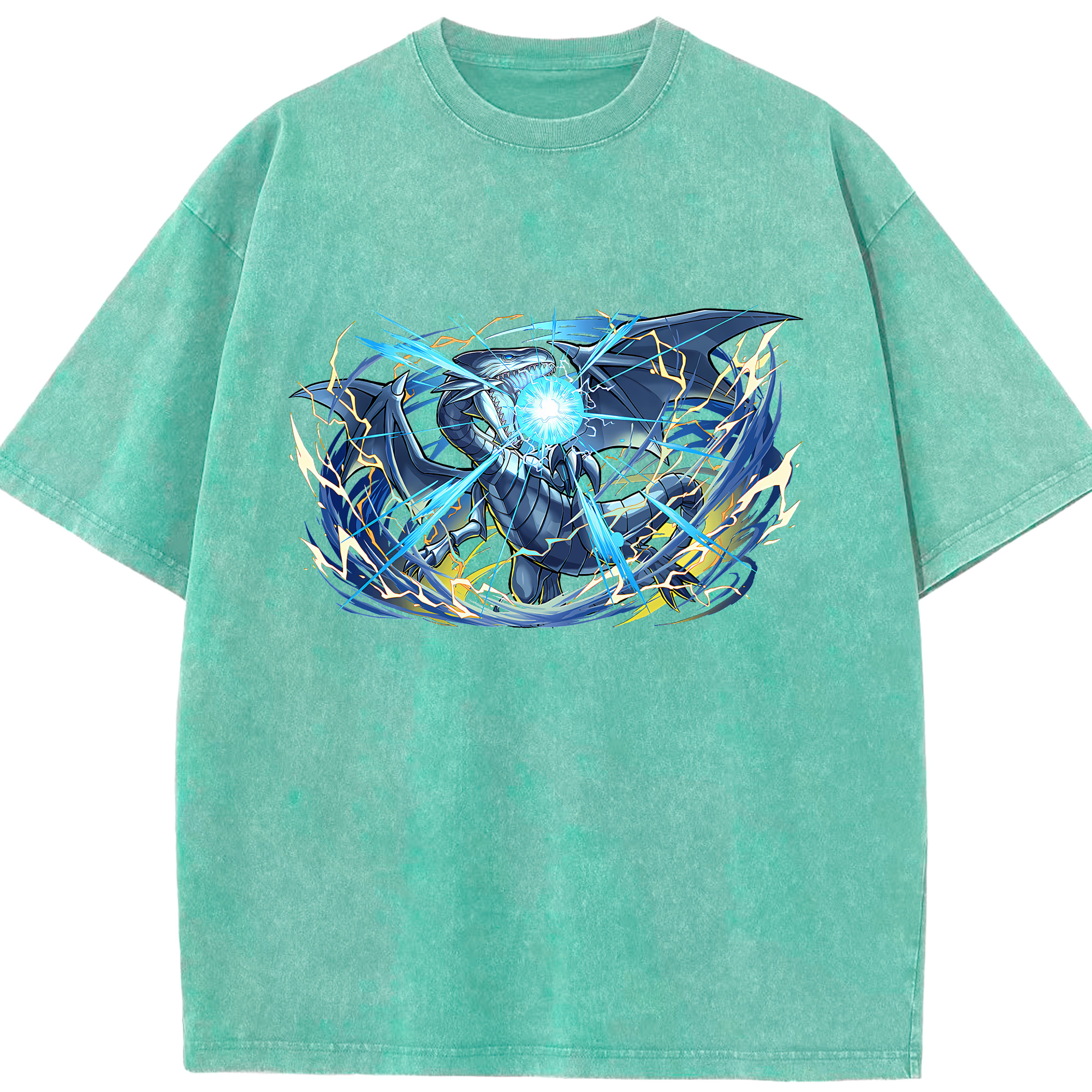 （画像用） 遊☆戯☆王 Yu-Gi-Oh! 綿100% ヴィンテージ風 半袖Tシャツ（フロントプリント）